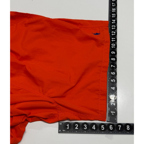 Polo Ralph Lauren Swim Trunks Mens XXL Orange Mesh Lined Drawstring Actual 36X6 - Picture 4 of 9